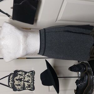 Dex Black Skirt, Large, Goth, Dark Academia, Librarian Chic, Teacher